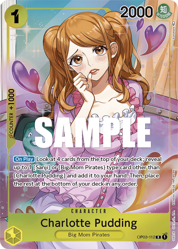 OPTCG Pillars of Strength OP03-112 Charlotte Pudding Alternate Art