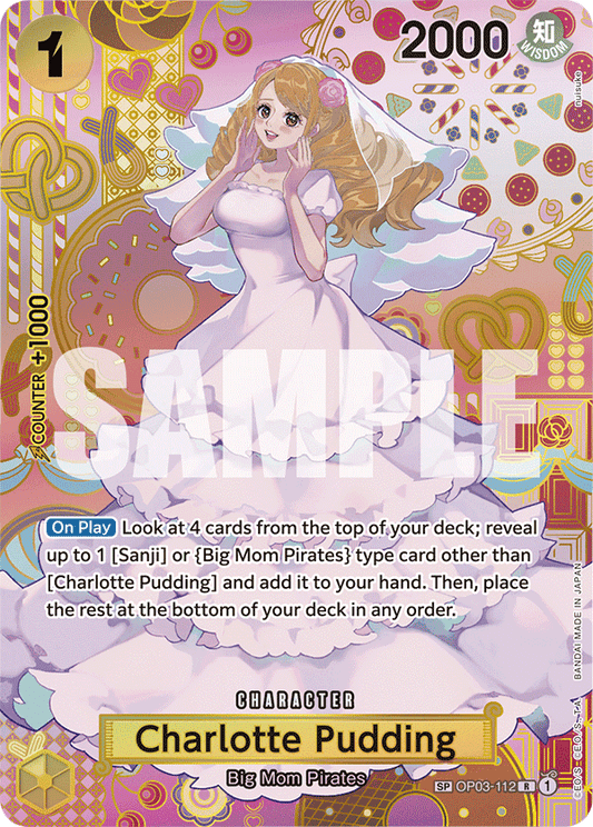 OPTCG Two Legends OP03-112 Charlotte Pudding Special Rare