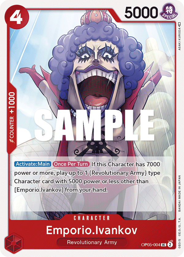 OPTCG Awakening of the New Era OP05-004 Emporio.Ivankov