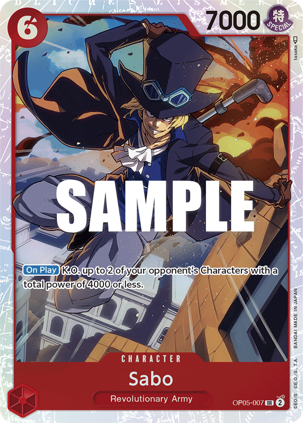 OPTCG Awakening of the New Era OP05-007 Sabo (SR)