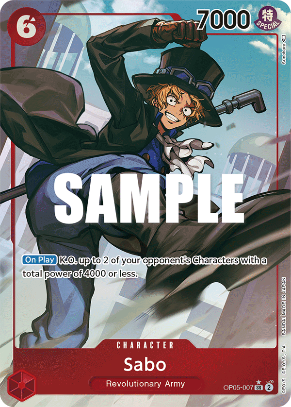 OPTCG Awakening of the New Era OP05-007 Sabo (SR) Alternate Art