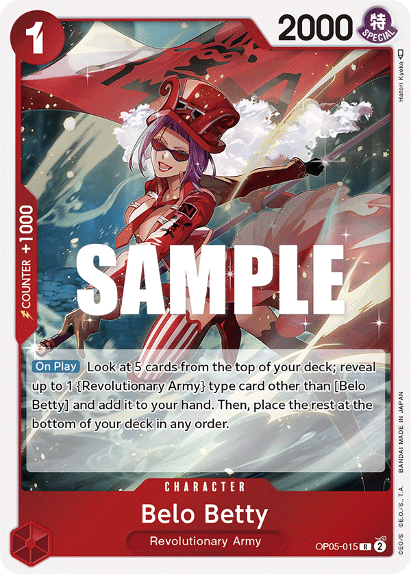 OPTCG Awakening of the New Era OP05-015 Belo Betty