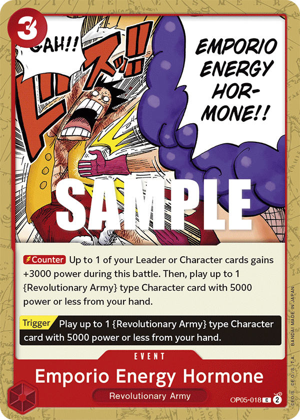 OPTCG Awakening of the New Era OP05-018 Emporio Energy Hormone