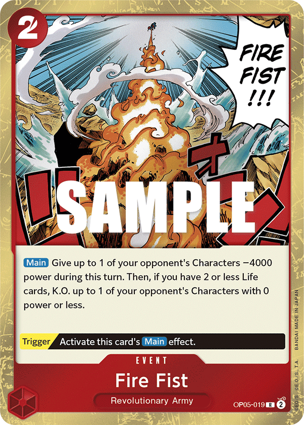 OPTCG Awakening of the New Era OP05-019 Fire Fist