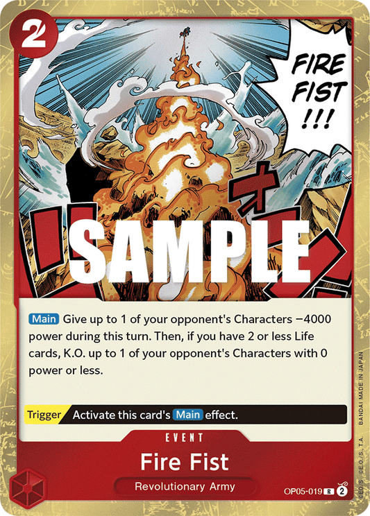 OPTCG Awakening of the New Era OP05-019 Fire Fist