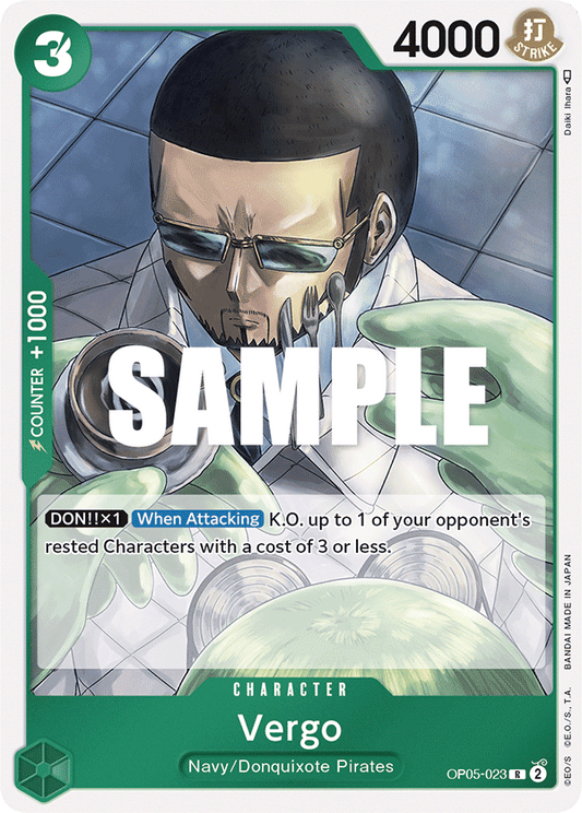 OPTCG Awakening of the New Era OP05-023 Vergo