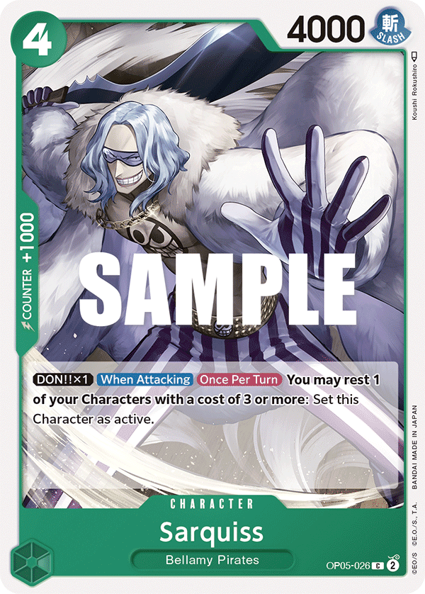 OPTCG Awakening of the New Era OP05-026 Sarquiss