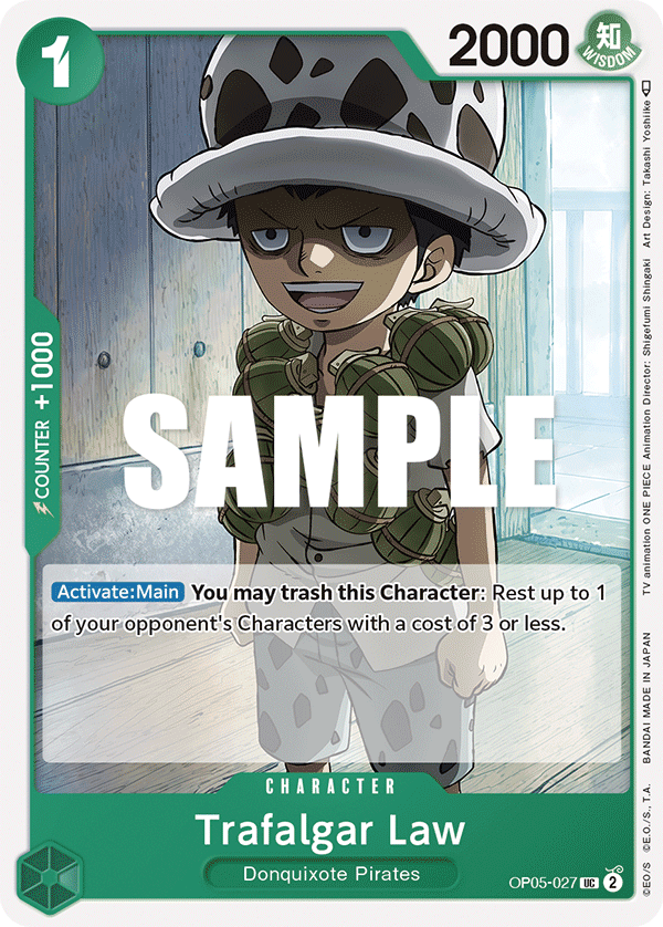 OPTCG Awakening of the New Era OP05-027 Trafalgar Law