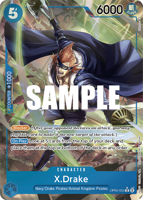 OPTCG Awakening of the New Era OP05-055 X.Drake Alternate Art