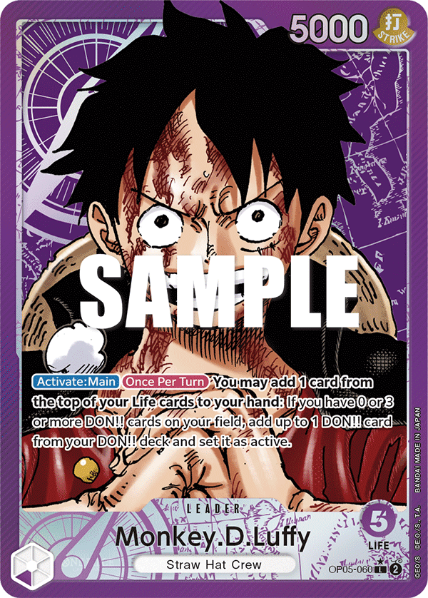 OPTCG Awakening of the New Era OP05-060 Monkey.D.Luffy (Leader) Alternate Art