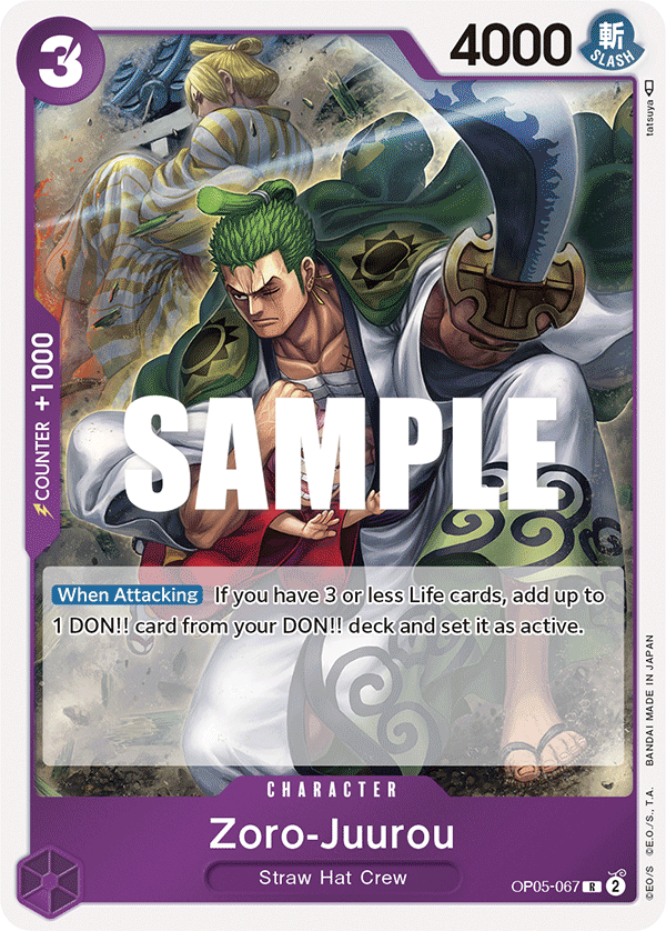 OPTCG Awakening of the New Era OP05-067 Zoro-Juurou