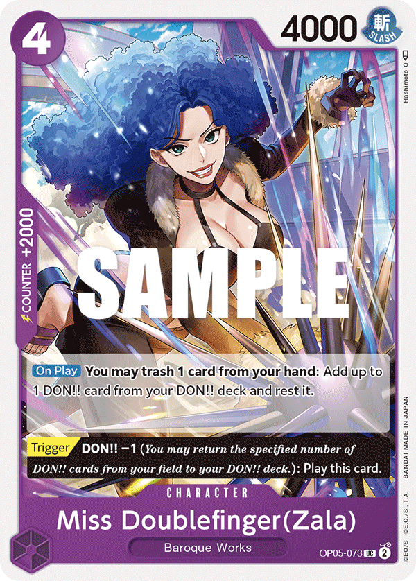 OPTCG Awakening of the New Era OP05-073 Miss Doublefinger(Zala)