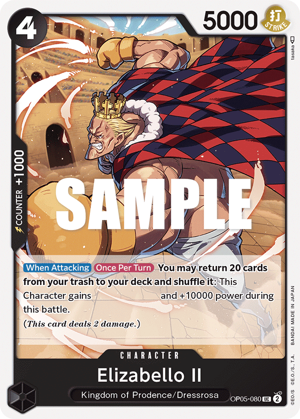 OPTCG Awakening of the New Era OP05-080 Elizabello II