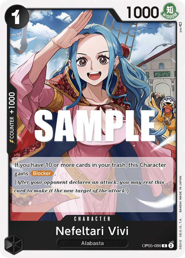 OPTCG Awakening of the New Era OP05-086 Nefeltari Vivi