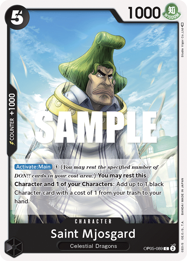 OPTCG Awakening of the New Era OP05-089 Saint Mjosgard