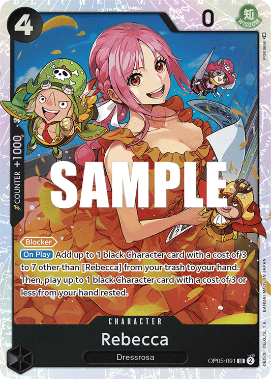 OPTCG Awakening of the New Era OP05-091 Rebecca (SR)