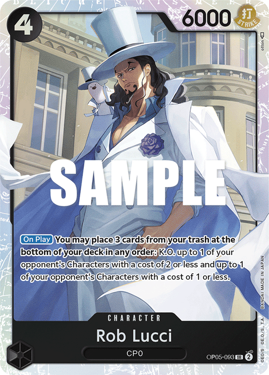 OPTCG Awakening of the New Era OP05-093 Rob Lucci (SR)