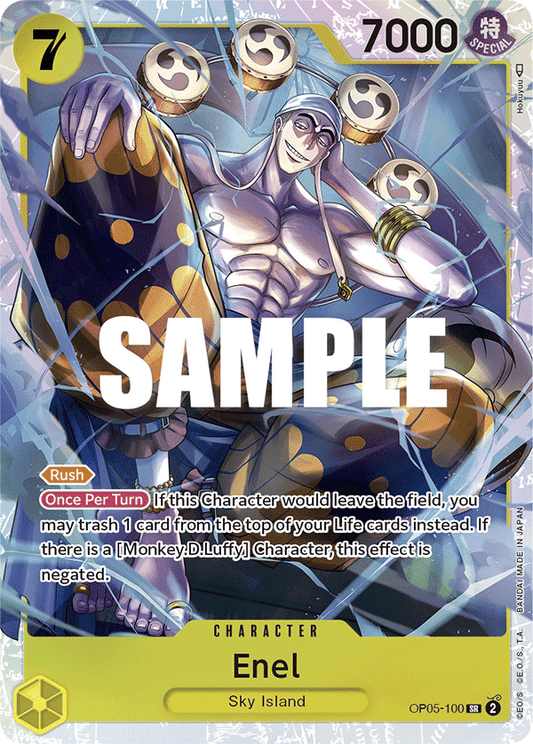 OPTCG Awakening of the New Era OP05-100 Enel (SR)