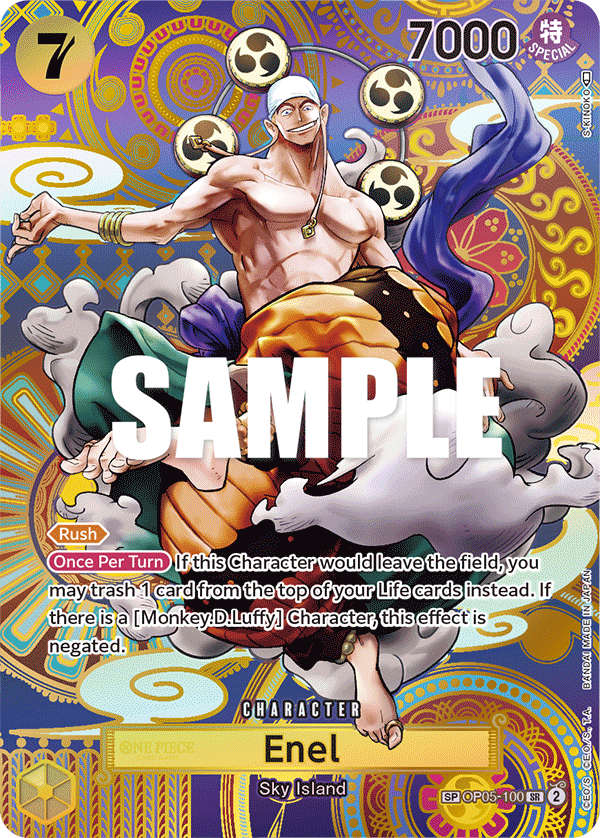 OPTCG Awakening of the New Era OP05-100 Enel (SR) Special Rare