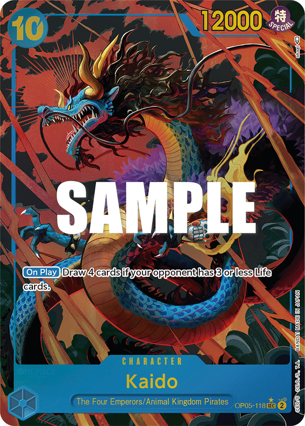 OPTCG Awakening of the New Era OP05-118 Kaido (SEC) Alternate Art