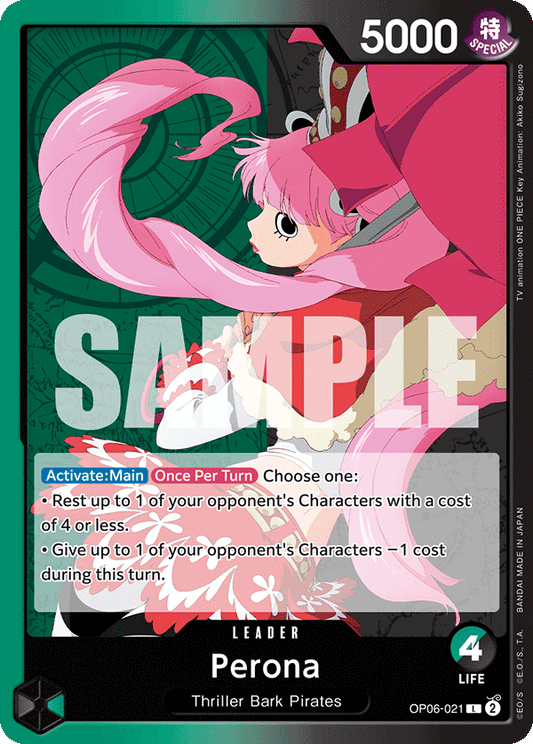 OPTCG Wings of the Captain OP06-021 Perona (Leader)