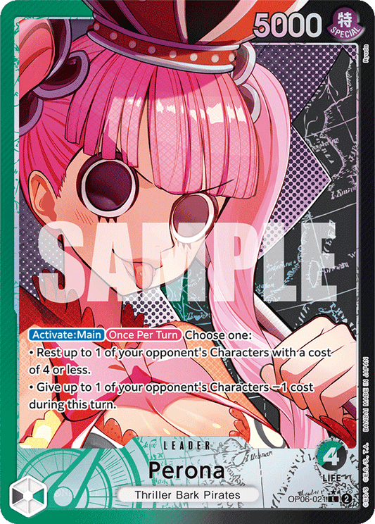 OPTCG Wings of the Captain OP06-021 Perona (Leader) Alternate Art