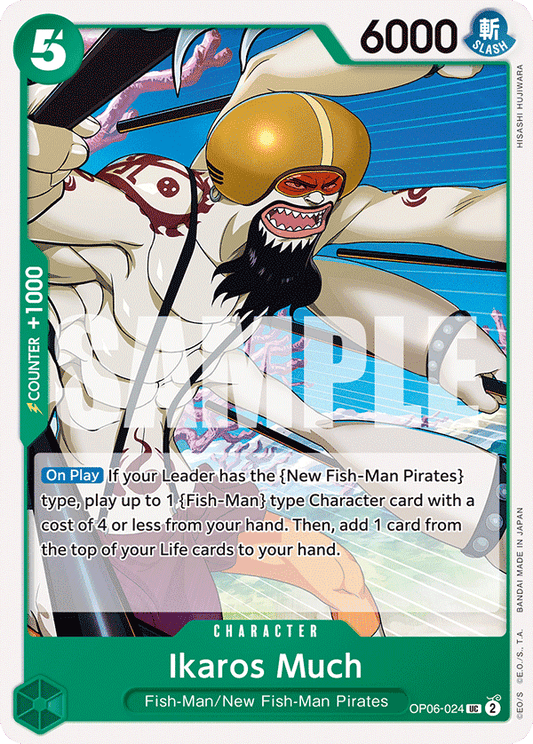 OPTCG Wings of the Captain OP06-024 Ikaros Much