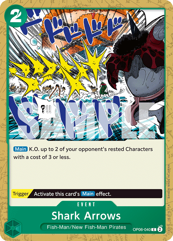 OPTCG Wings of the Captain OP06-040 Shark Arrows