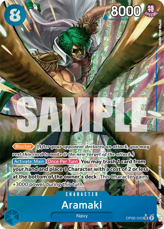 OPTCG Wings of the Captain OP06-043 Aramaki (SR) Alternate Art