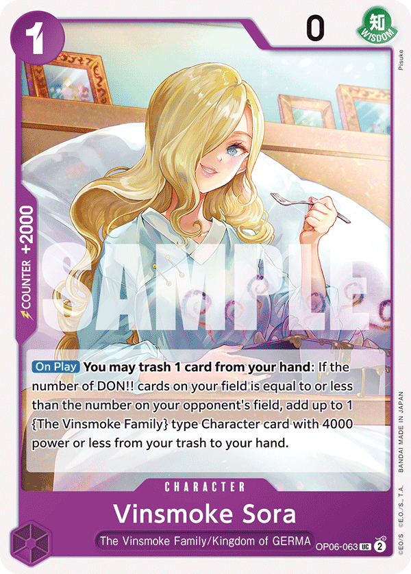 OPTCG Wings of the Captain OP06-063 Vinsmoke Sora