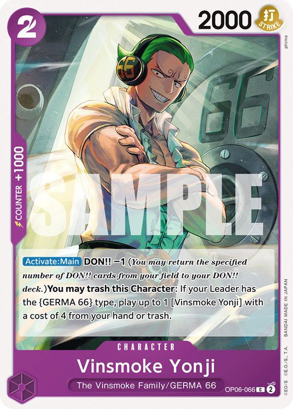 OPTCG Wings of the Captain OP06-066 Vinsmoke Yonji