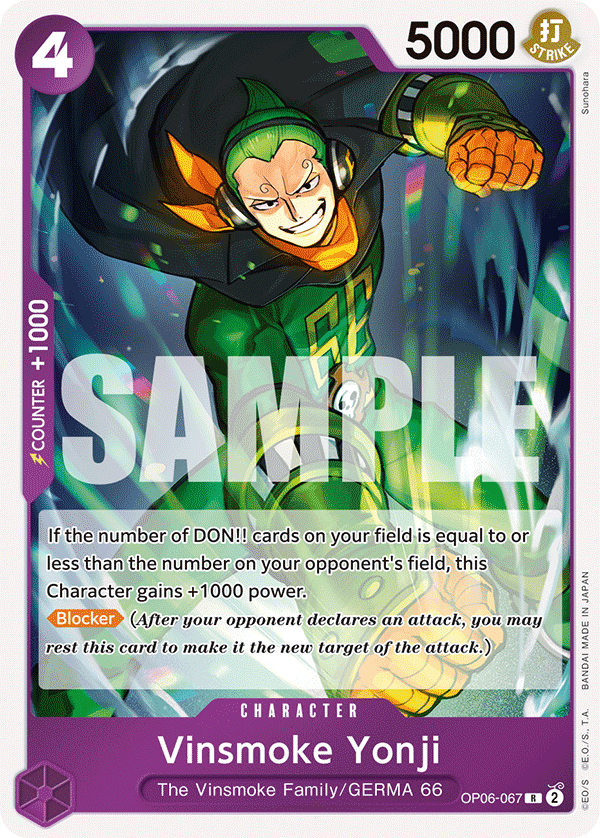 OPTCG Wings of the Captain OP06-067 Vinsmoke Yonji