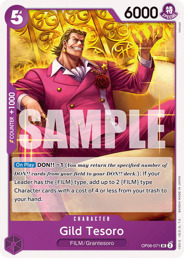 OPTCG Wings of the Captain OP06-071 Gild Tesoro