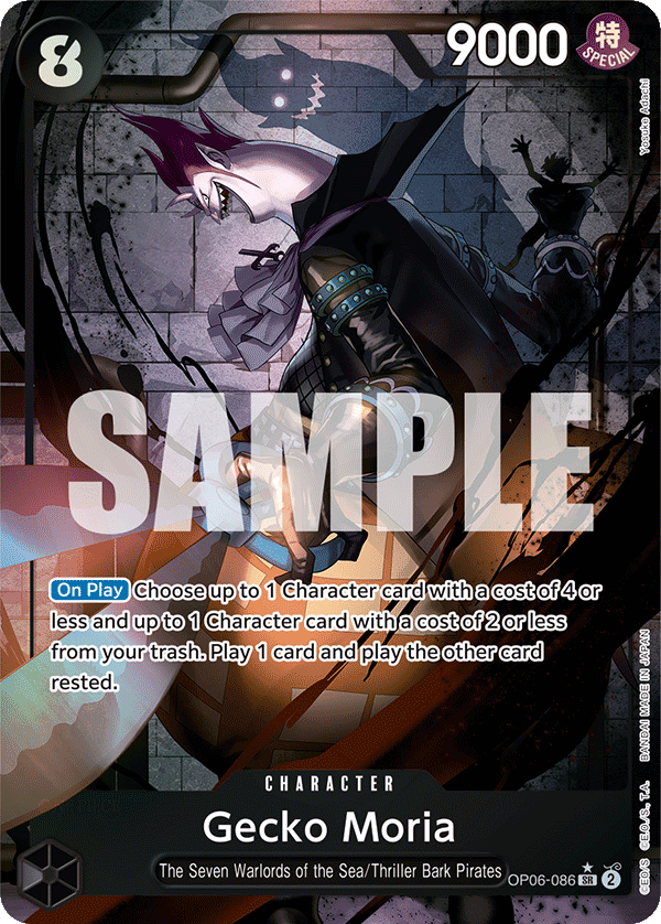 OPTCG Wings of the Captain OP06-086 Gecko Moria (SR) Alternate Art