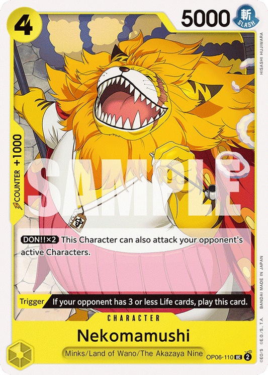 OPTCG Wings of the Captain OP06-110 Nekomamushi