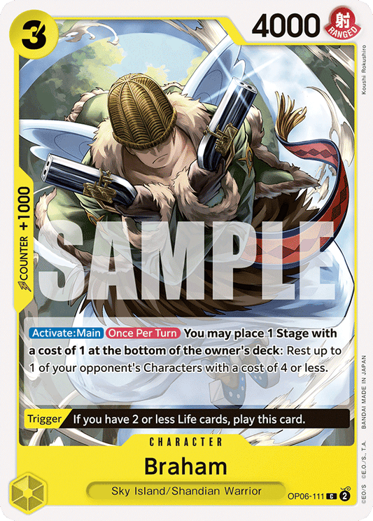 OPTCG Wings of the Captain OP06-111 Braham