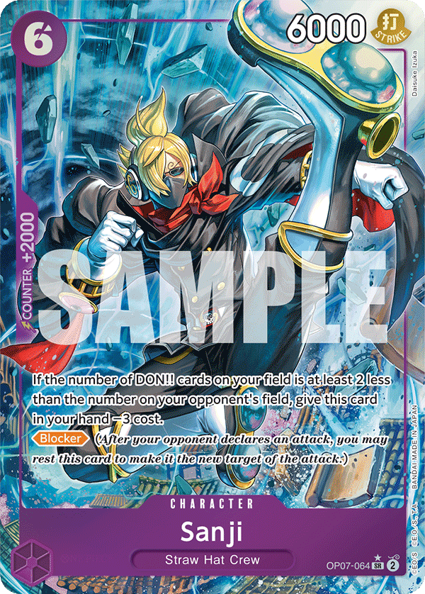 OPTCG 500 Years in the Future OP07-064 Sanji (SR) Alternate Art