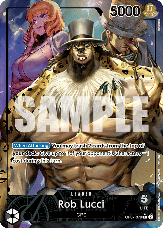OPTCG 500 Years in the Future OP07-079 Rob Lucci (Leader) Alternate Art