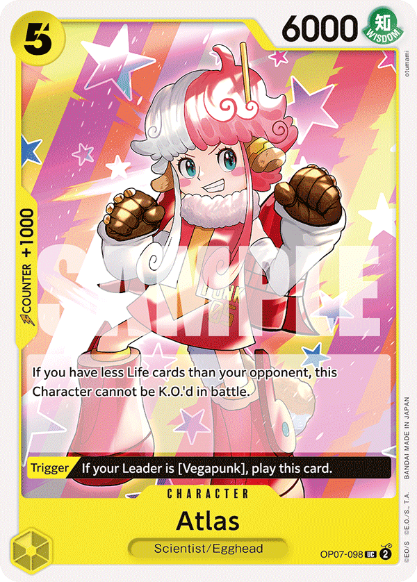 OPTCG 500 Years in the Future OP07-098 Atlas