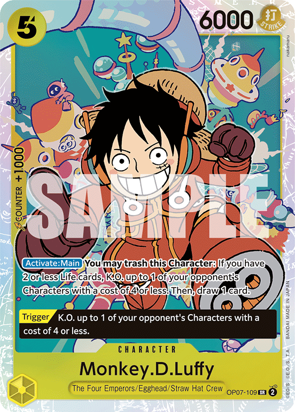 OPTCG 500 Years in the Future OP07-109 Monkey.D.Luffy (SR)