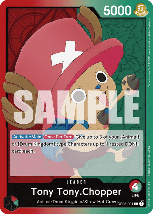 OPTCG Two Legends OP08-001 Tony Tony.Chopper (Leader)