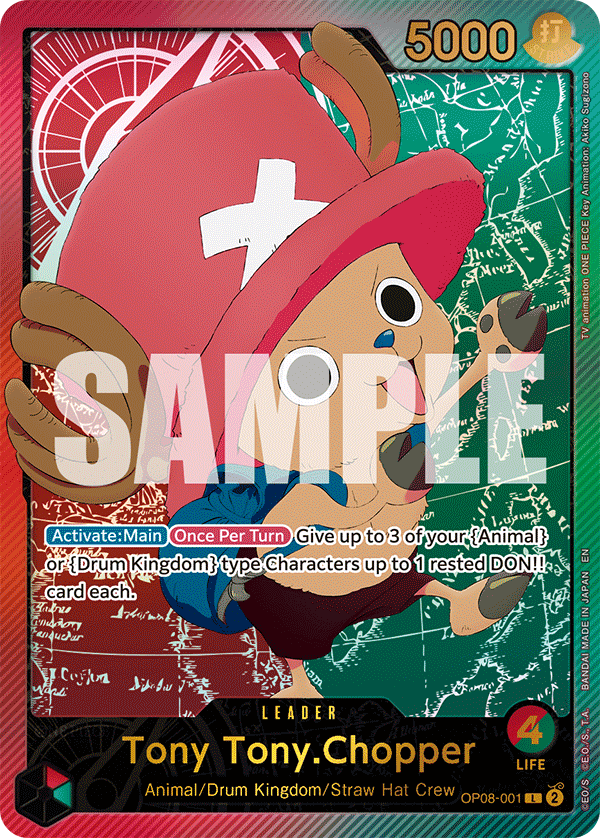 OPTCG Anime 25th Collection OP08-001 Tony Tony.Chopper (Leader) Special Rare