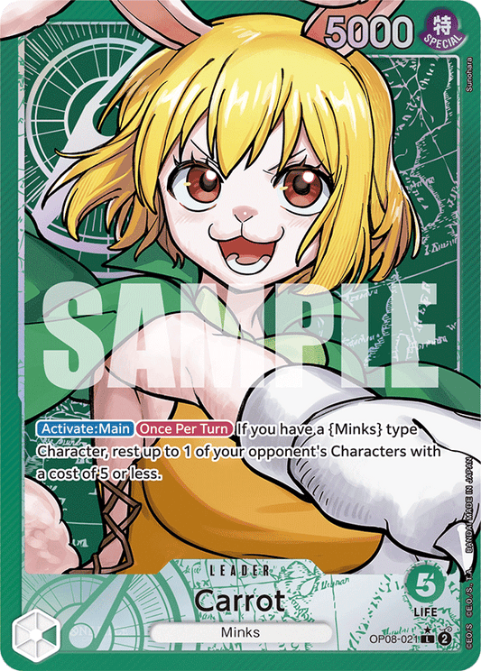 OPTCG Two Legends OP08-021 Carrot (Leader) Alternate Art