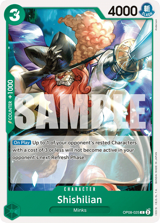 OPTCG Two Legends OP08-025 Shishilian