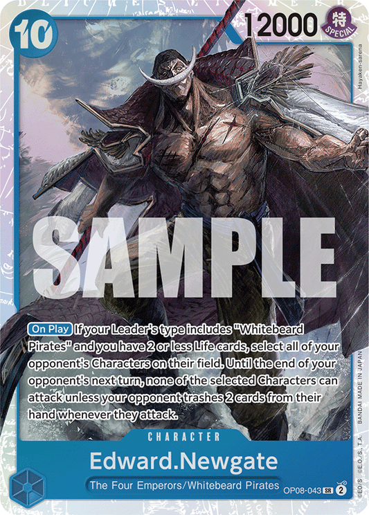 OPTCG Two Legends OP08-043 Edward.Newgate (SR)