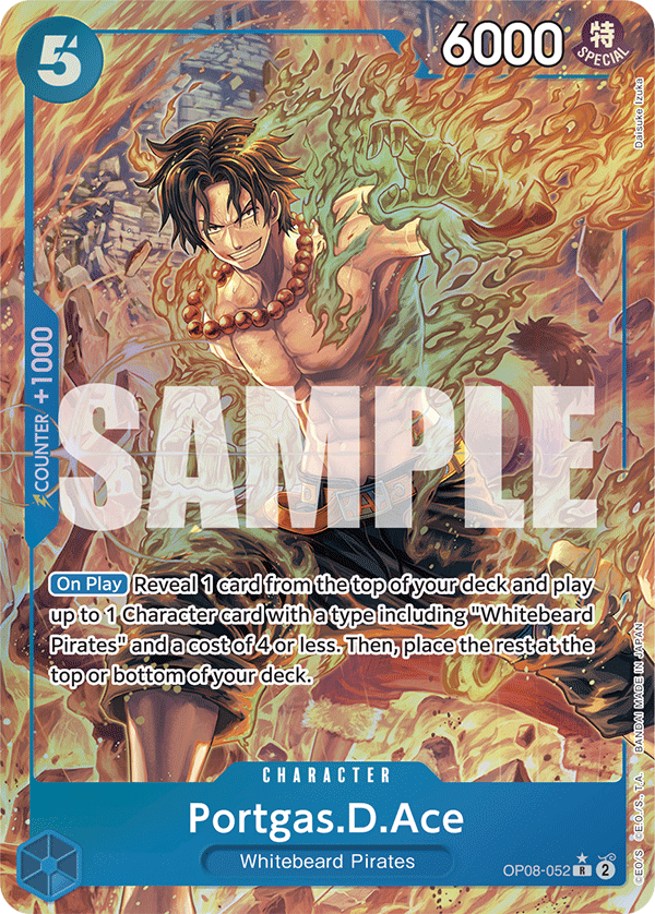 OPTCG Two Legends OP08-052 Portgas.D.Ace Alternate Art