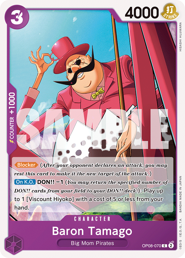 OPTCG Two Legends OP08-070 Baron Tamago