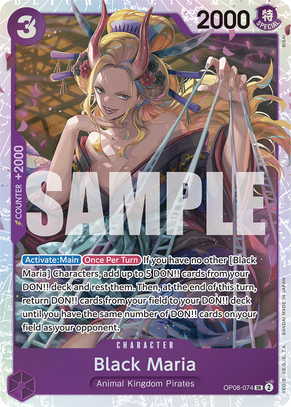 OPTCG Two Legends OP08-074 Black Maria (SR)