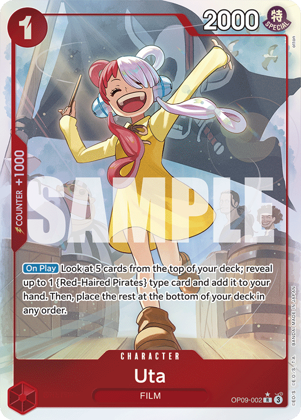 OPTCG Emperors in the New World OP09-002 Uta Alternate Art