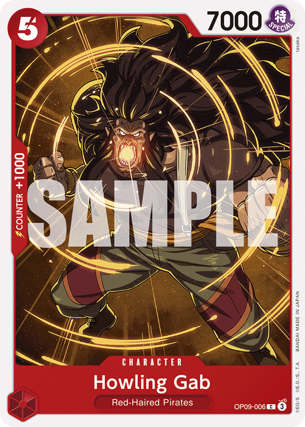 OPTCG Emperors in the New World OP09-006 Howling Gab